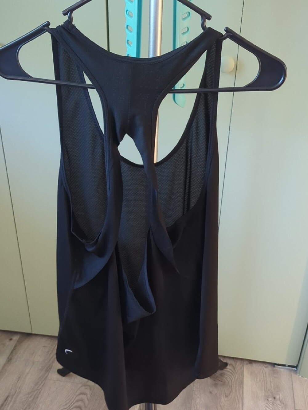 ZYIA Black Mesh Racerback Tank Top - Picture 3 of 4